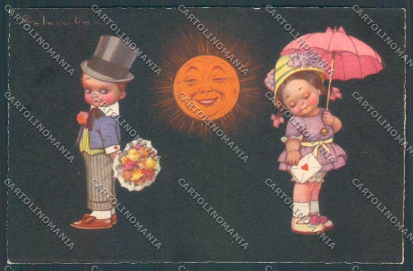 Colombo Children Bambini Postcard cartolina EE4825 – fronte