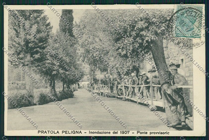 L'Aquila Pratola Peligna Alluvione 1907 cartolina EE4832 – fronte