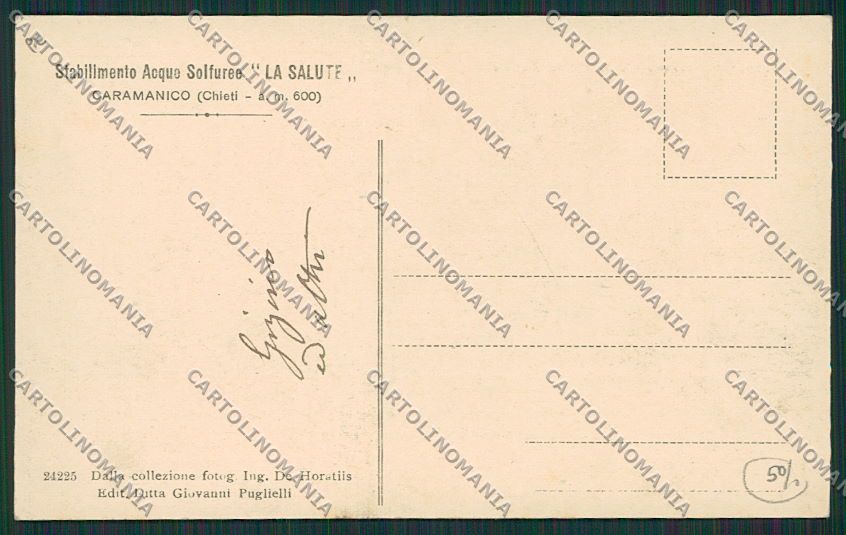 Pescara Caramanico cartolina EE4851 – retro