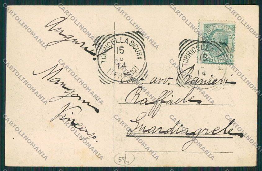 Teramo Torricella Sicura cartolina EE4862 – retro