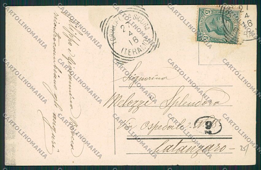 Teramo Torricella Sicura cartolina EE4865 – retro