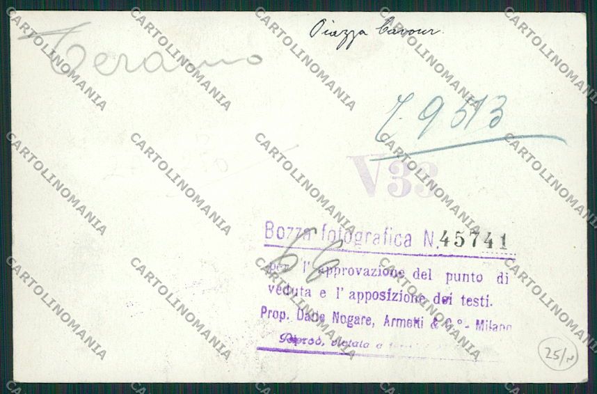 Teramo Città Bozza Foto cartolina EE4876 – retro