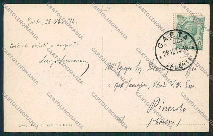 Latina Gaeta cartolina EE4917 – retro