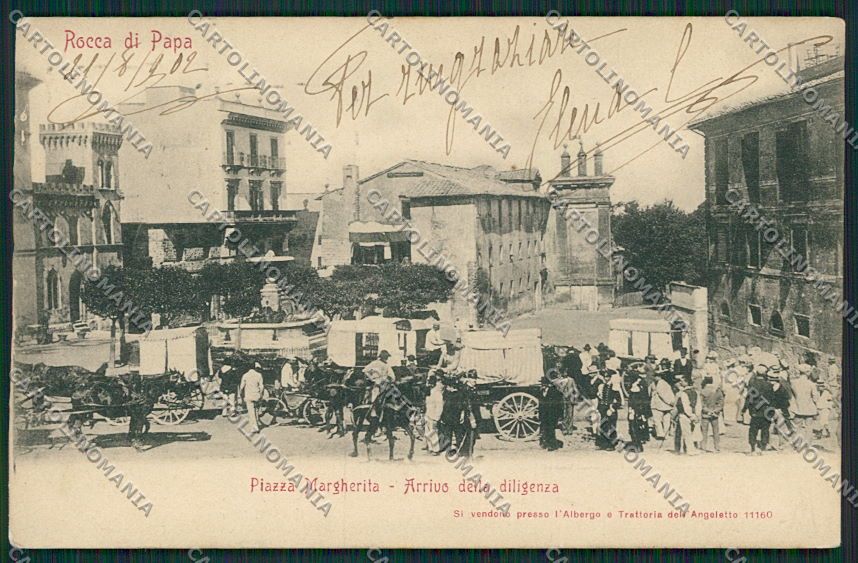 Roma Rocca di Papa Diligenza cartolina EE4969 – fronte