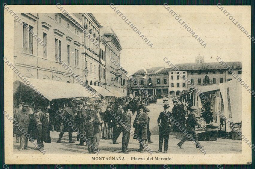 Padova Montagnana Mercato ABRASA cartolina EE5015 – fronte