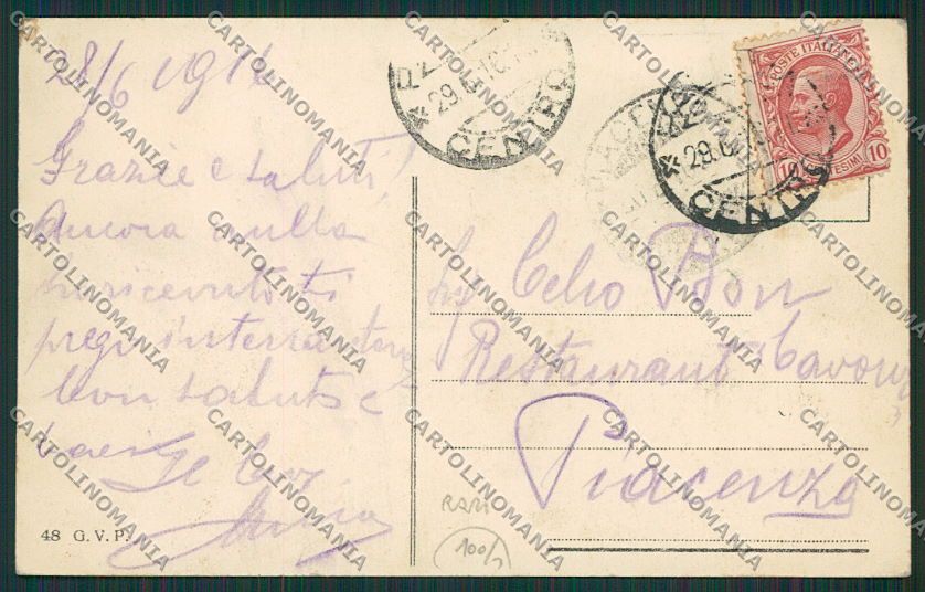 Padova Città Viale Cavallotti Tram FORO cartolina EE5020 – retro