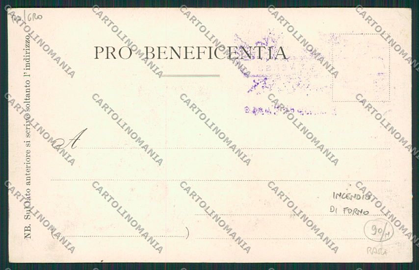 Belluno Forno Incendio cartolina EE5023 – retro