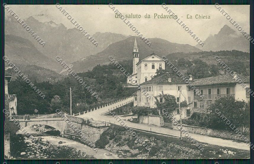 Belluno Pedavena cartolina EE5026 – fronte