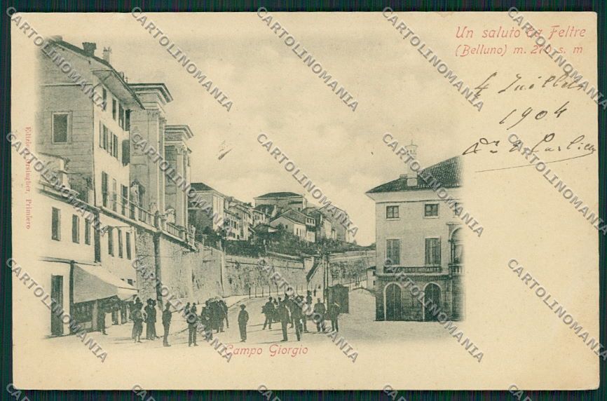 Belluno Feltre cartolina EE5034 – fronte