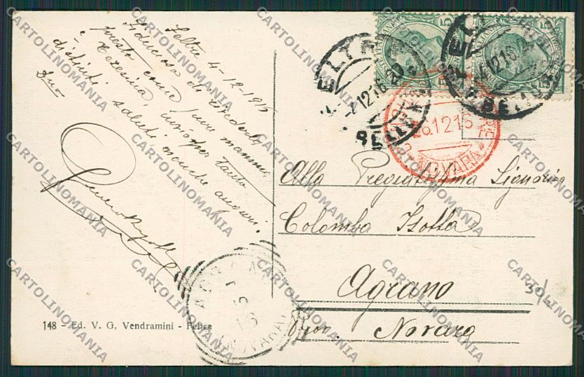 Belluno Feltre cartolina EE5036 – retro