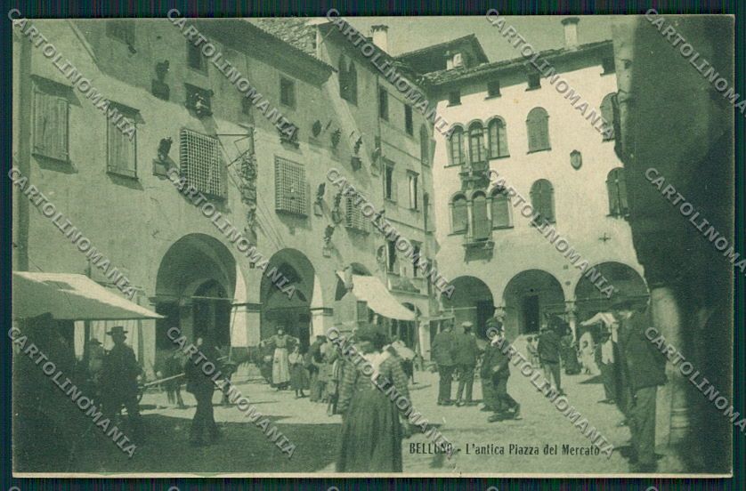 Belluno Città Mercato cartolina EE5059 – fronte