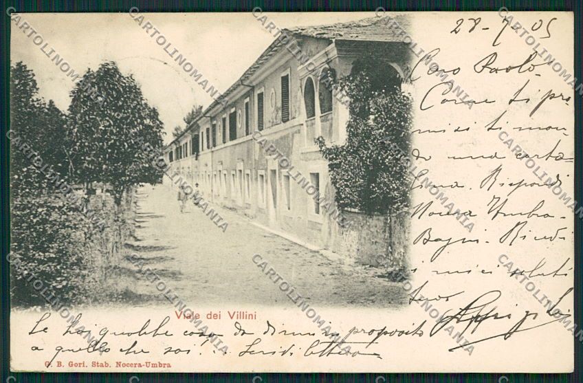 Perugia Nocera Umbra cartolina EE5125 – fronte