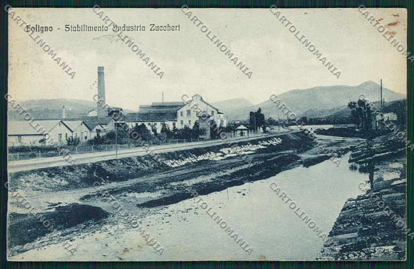 Perugia Foligno Zuccherificio cartolina EE5131 – fronte