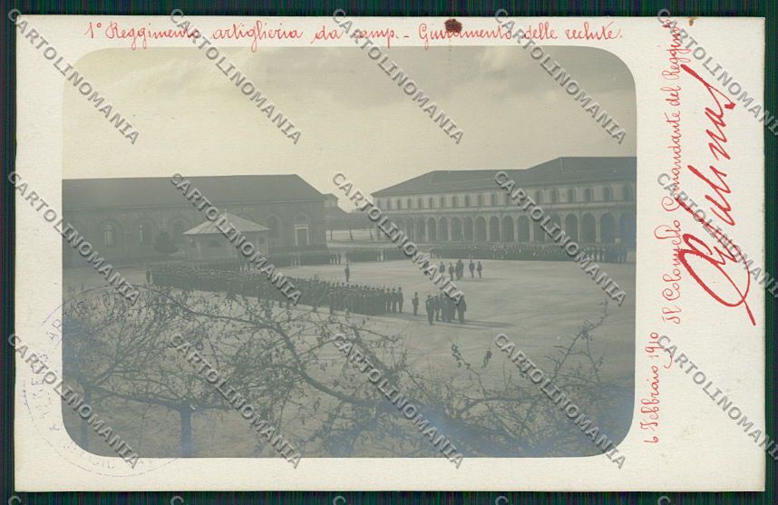 Perugia Foligno Artiglieria Foto cartolina EE5134 – fronte