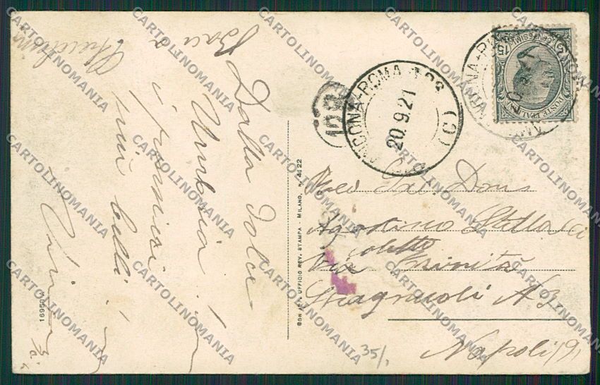 Perugia Foligno cartolina EE5136 – retro