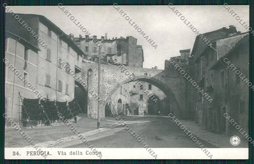 Perugia Città Via della Conca NPG Foto cartolina EE5158 – fronte