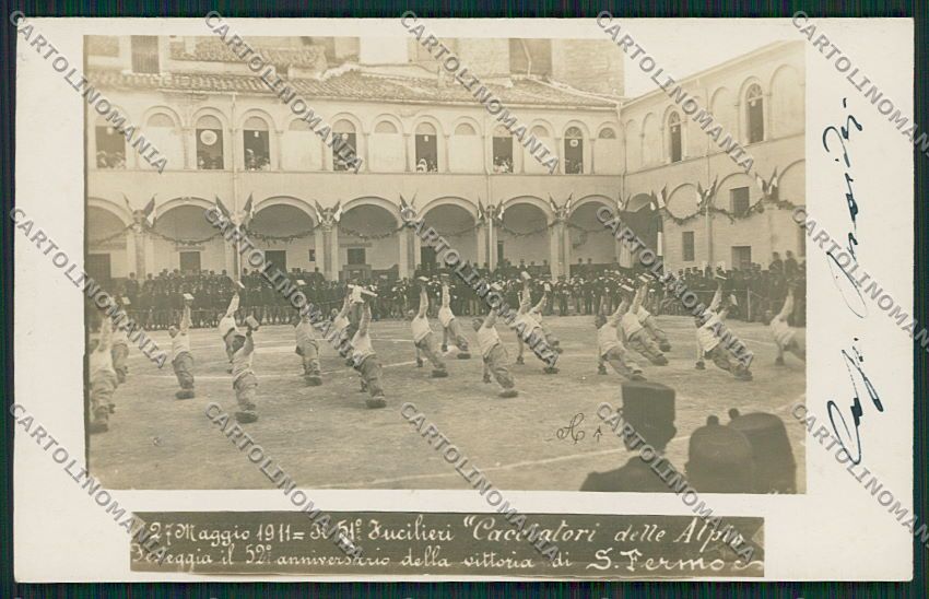 Perugia Città Cacciatori delle Alpi Vittoria San Fermo Foto cartolina EE5162 – fronte