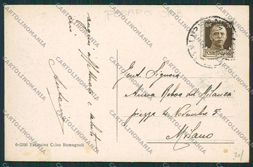 Pesaro Urbania cartolina EE5173 – retro