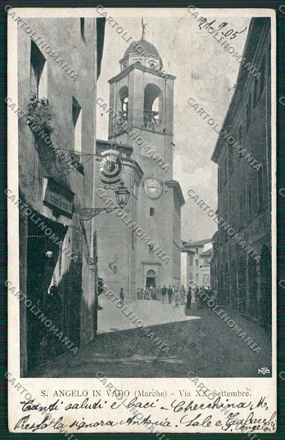 Pesaro Sant'Angelo Vado cartolina EE5178 – fronte