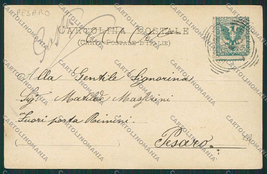 Pesaro Sant'Angelo Vado cartolina EE5178 – retro