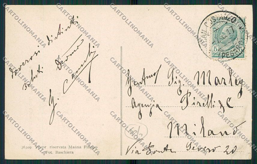 Pesaro San Costanzo cartolina EE5182 – retro