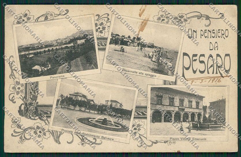 Pesaro Città FORO cartolina EE5193 – fronte