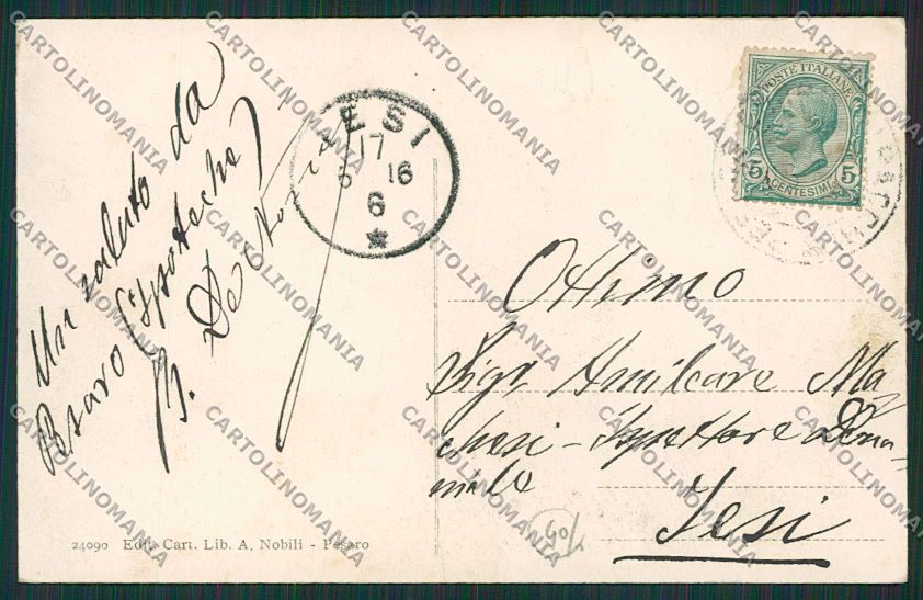 Pesaro Città cartolina EE5194 – retro