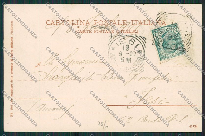 Pesaro Fano cartolina EE5198 – retro