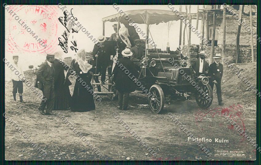 Genova Portofino Auto Foto cartolina EE5261 – fronte