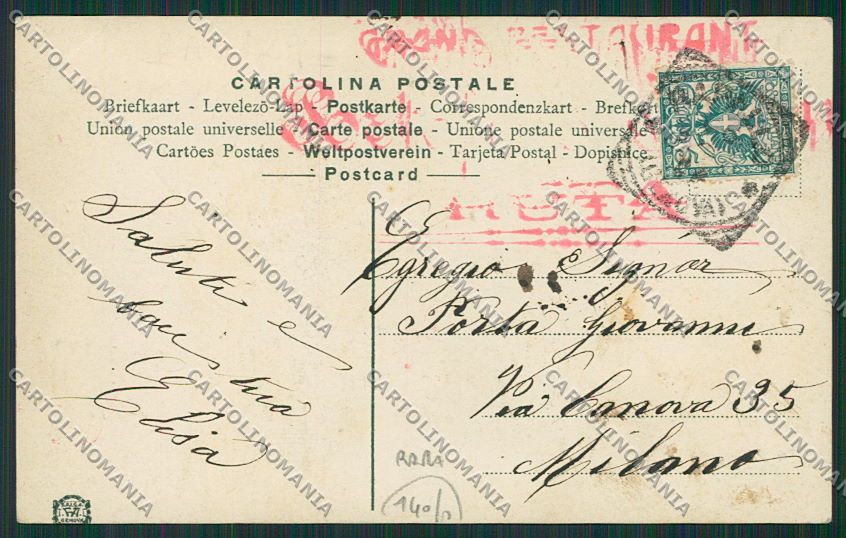 Genova Portofino Auto Foto cartolina EE5261 – retro