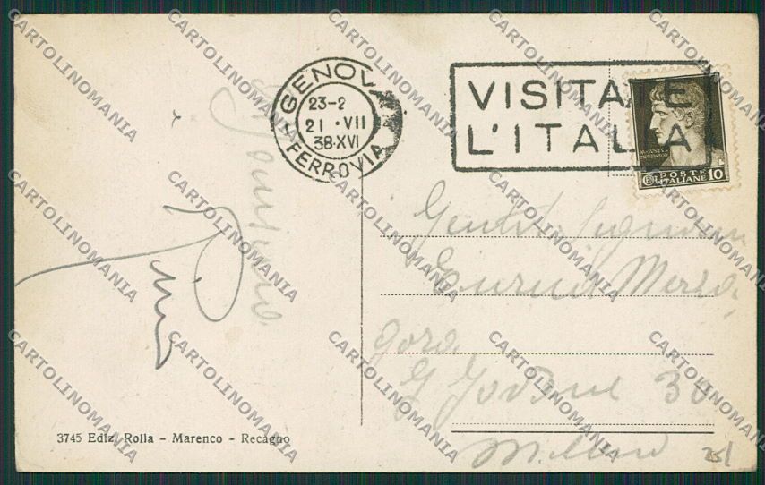Genova Cogoleto cartolina EE5269 – retro