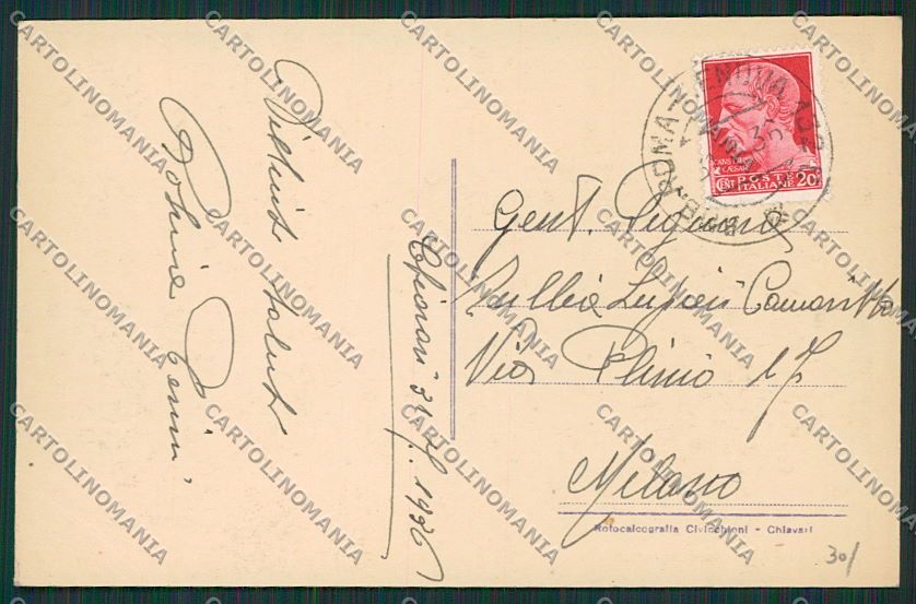 Genova Chiavari cartolina EE5274 – retro