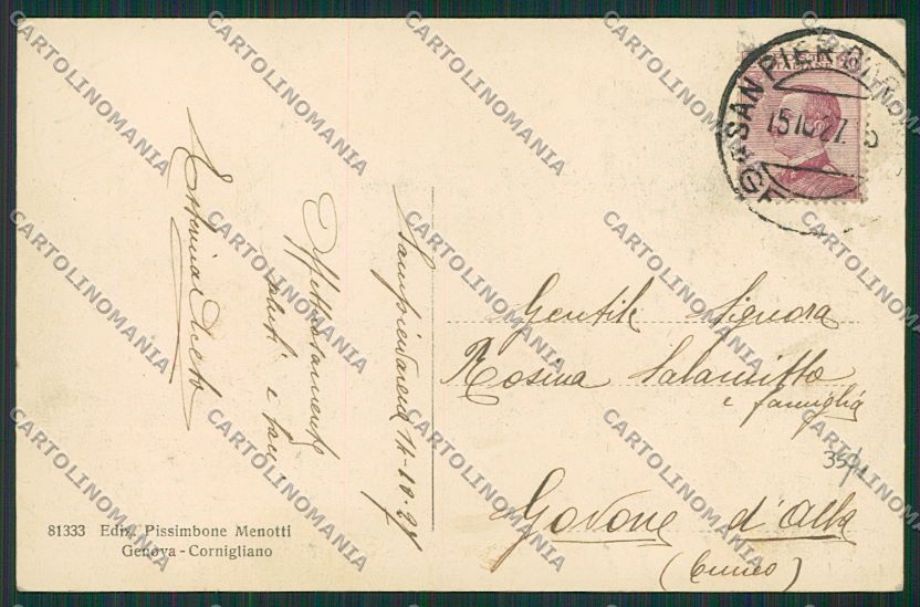 Genova Sampierdarena cartolina EE5288 – retro