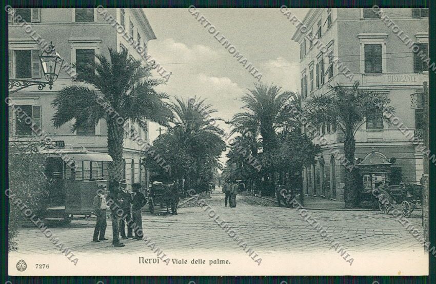 Genova Nervi Tram cartolina EE5304 – fronte