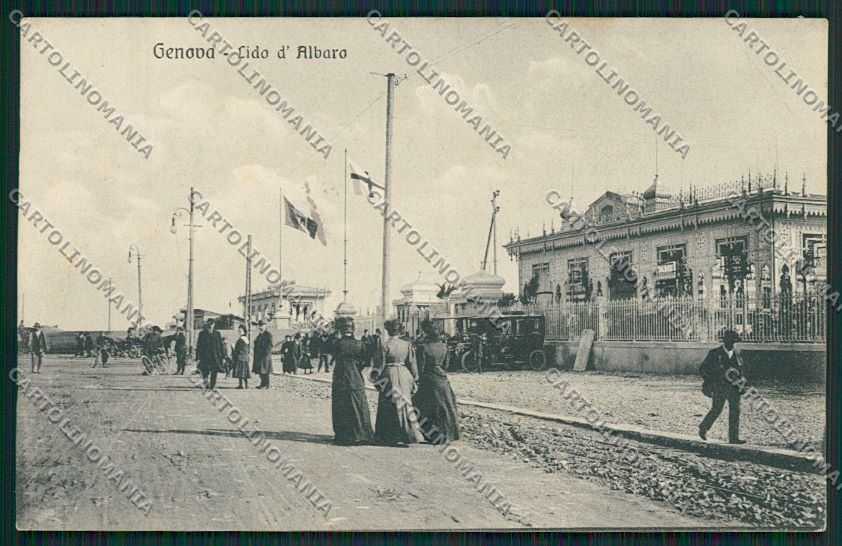 Genova Lido d'Albaro cartolina EE5310 – fronte