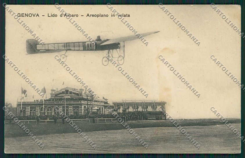 Genova Lido d'Albaro Aviazione Ciro Cirri cartolina EE5313 – fronte