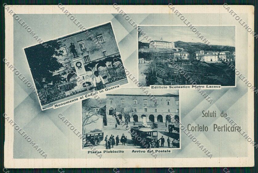 Potenza Corleto Perticara Autopostale Saluti da cartolina EE5344 – fronte