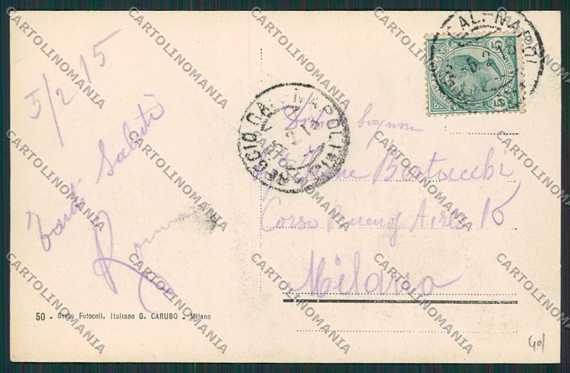 Reggio Calabria Villa San Giovanni Asilo cartolina EE5357 – retro