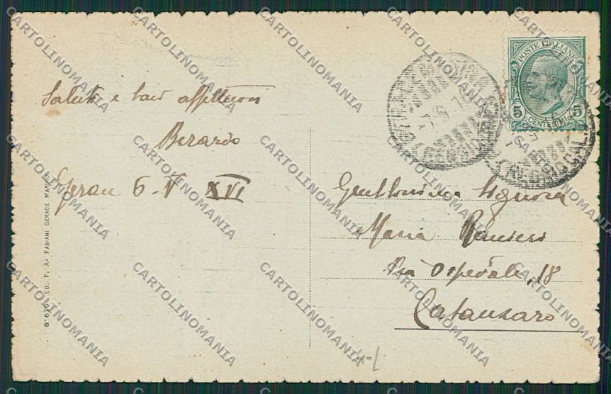 Reggio Calabria Gerace Marina cartolina EE5361 – retro