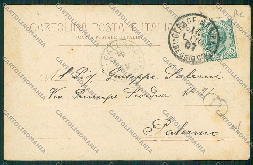 Reggio Calabria Gerace Marina cartolina EE5364 – retro