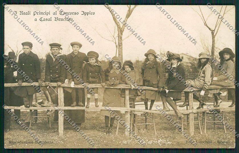 Roma Casal Bruciato Savoia Concorso Ippico Foto cartolina EE5393 – fronte