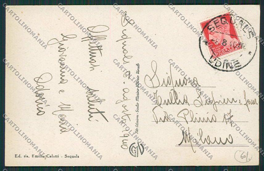 Pordenone Sequals cartolina EE5394 – retro