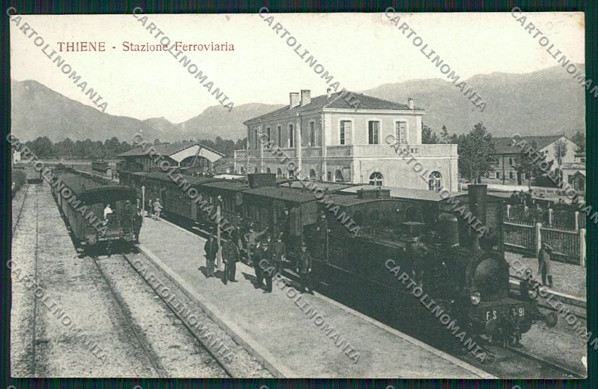Vicenza Thiene Stazione Treno cartolina EE5432 – fronte