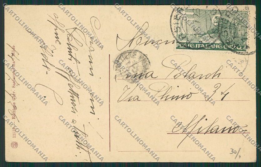 Vicenza Arsiero PIEGATA cartolina EE5446 – retro