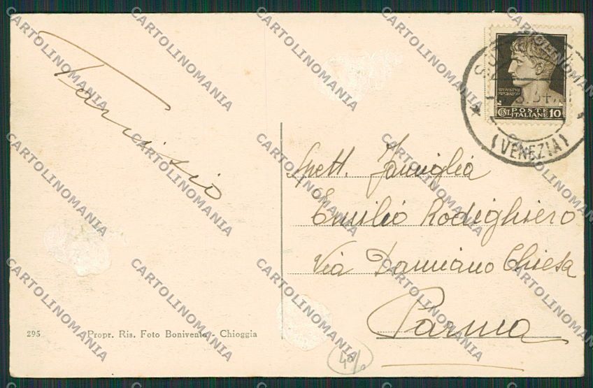 Venezia Sottomarina COLLA cartolina EE5467 – retro