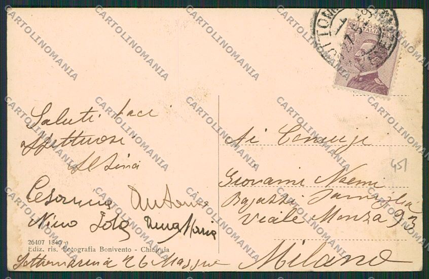 Venezia Sottomarina cartolina EE5468 – retro