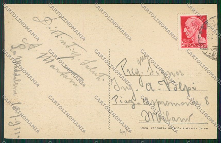 Sassari La Maddalena cartolina EE5489 – retro