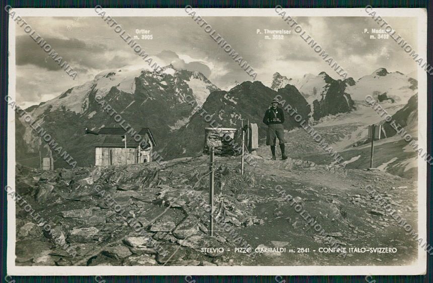 Sondrio Stelvio Gdf Guardia di Finanza Foto cartolina EE5533 – fronte