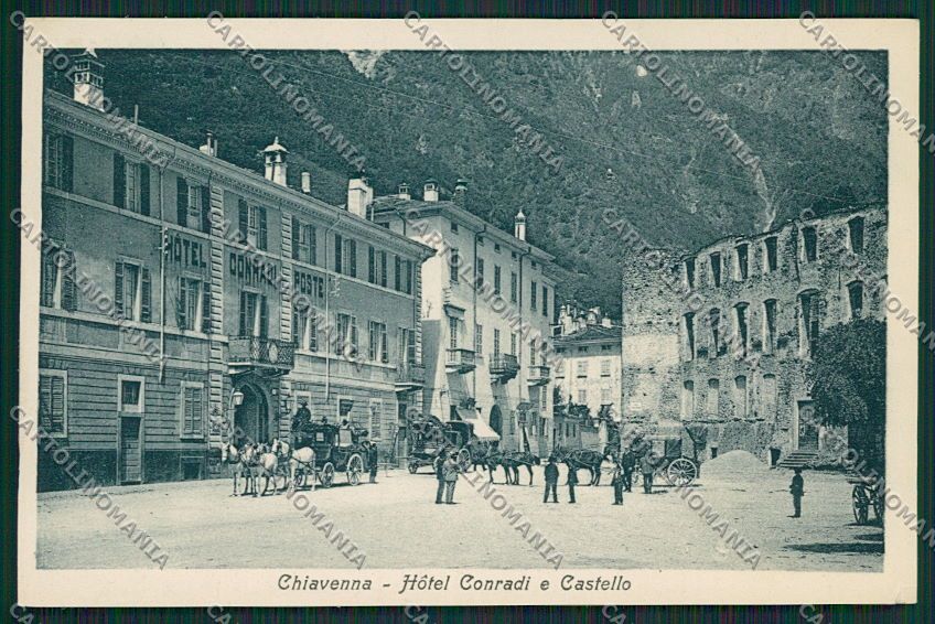 Sondrio Chiavenna Diligenza STRAPPINO cartolina EE5538 – fronte