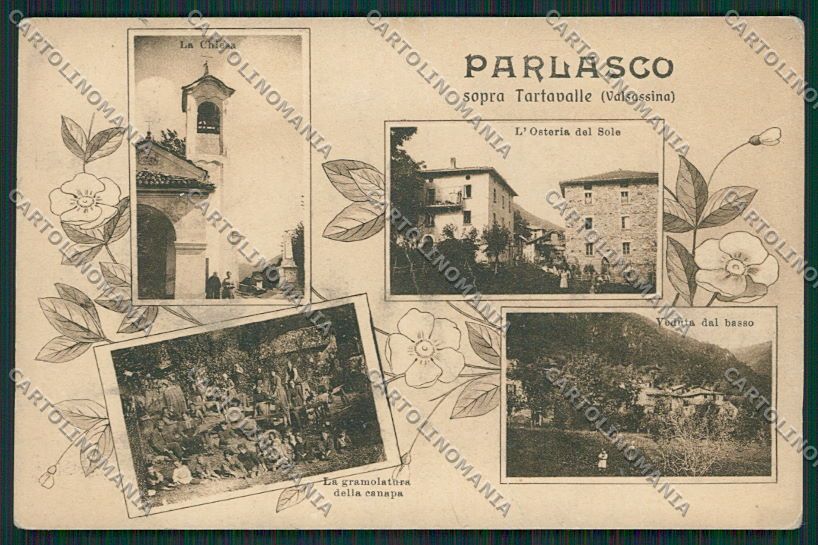 Lecco Parlasco Gramolatura PIEGA cartolina EE5549 – fronte